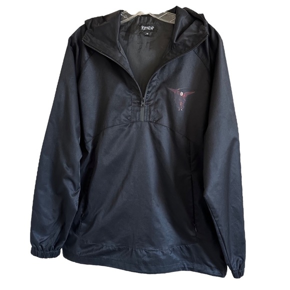 RipnDip Devil Cat Angel Skateboard Long Jacket Windbreaker M - Picture 2 of 14